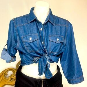 Ochenta cropped shirt